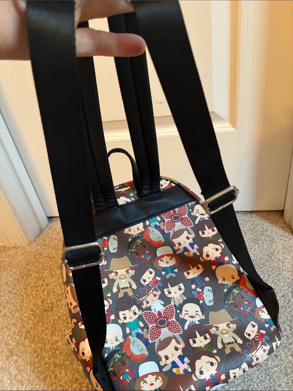 Loungefly Stranger Things Chibi Print Mini Backpack - Picture 8 of 9